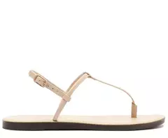 ANACAPRI Sandália Slim Monocolor Bege - comprar online