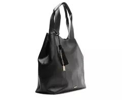 ANACAPRI Bolsa Shopping Grande Pingente Preta - comprar online