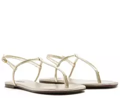ANACAPRI Rasteira Slim Dourada - comprar online