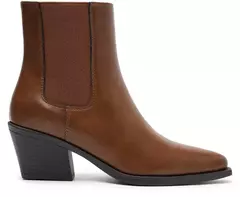 ANACAPRI Bota Salto Bloco Chelsea Marrom