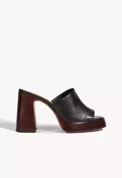 SCHUTZ Tamanco Rowan Couro Preto