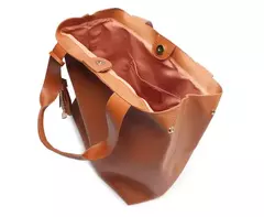 ANACAPRI Bolsa Shopping Grande Pingente Marrom - Morena Shoes