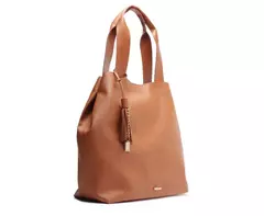 ANACAPRI Bolsa Shopping Grande Pingente Marrom - comprar online