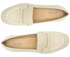 ANACAPRI Mocassim Salto Bloco Loafer Branco na internet