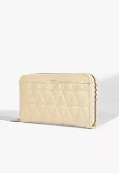 SCHUTZ Carteira Grande 944 Matelassê Nude - comprar online