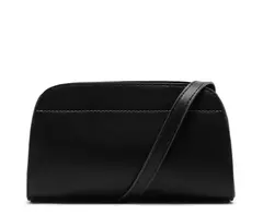 ANACAPRI Bolsa Tiracolo Média Zíper Helena Preta - comprar online