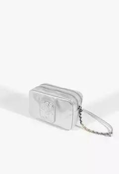 SCHUTZ Bolsa Tiracolo Belle Couro Prata - comprar online