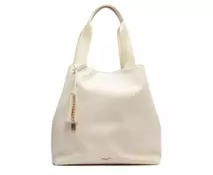 ANACAPRI Bolsa Shopping Grande Pingente Bege