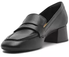 ANACAPRI Mocassim Salto Bloco Loafer Preto - Morena Shoes