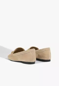SCHUTZ Mocassim Camurça Bege - Morena Shoes