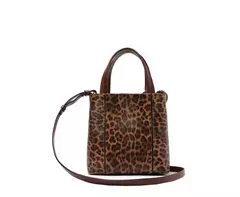ANACAPRI Bolsa Tote Média Madri Chaveiro Animal Print na internet