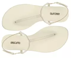 ANACAPRI Rasteira Slim Branca - Morena Shoes