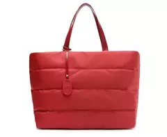 ANACAPRI Bolsa Shopping Grande Nylon Fluffy Vermelha - comprar online
