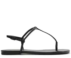 ANACAPRI Rasteira Slim Preta - Morena Shoes