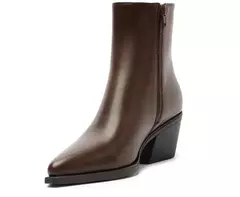 ANACAPRI Bota Salto Bloco Chelsea Marrom Coffee - Morena Shoes