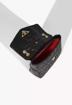 SCHUTZ Bolsa Grande Tiracolo 944 Matelassê Couro Preta - Morena Shoes