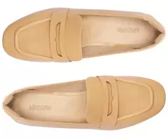 ANACAPRI Mocassim Salto Bloco Loafer Bege na internet