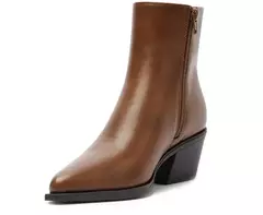 ANACAPRI Bota Salto Bloco Chelsea Marrom - Morena Shoes
