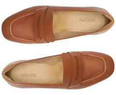 ANACAPRI Mocassim Salto Bloco Loafer Marrom na internet