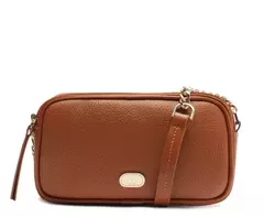 ANACAPRI Bolsa Tiracolo Média New Corrente Marrom