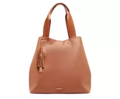 ANACAPRI Bolsa Shopping Grande Pingente Marrom