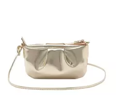 ANACAPRI Bolsa Crossbody Dourada Pequena Hotfix - comprar online