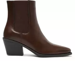 ANACAPRI Bota Salto Bloco Chelsea Marrom Coffee - loja online