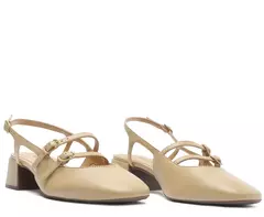 ANACAPRI Sapatilha Boneca Slingback Bege Milena - comprar online