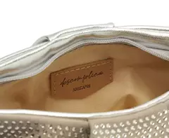 ANACAPRI Bolsa Crossbody Prata Pequena Hotfix na internet