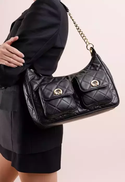 VICENZA Bolsa Shoulder Elis Média Preto