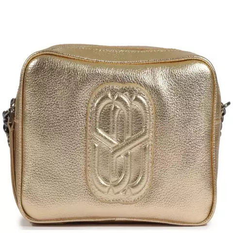 SCHUTZ Bolsa Tiracolo Belle Couro Dourada