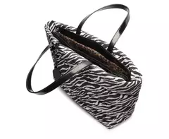 ANACAPRI Bolsa Shopping Grande Nylon Fluffy Animal Print - loja online