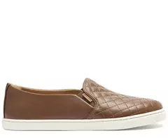 ANACAPRI Tênis Slip On Matelassê Marrom - comprar online