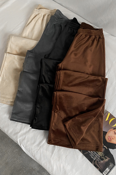 Wide leg de plush simple - comprar online