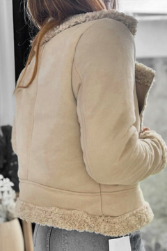 Campera corderito solapa Cata - VERSEVA MAYORISTA