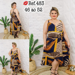 Vestido Plus Size Estampado