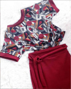 Conjunto Saia e Cropped Crepe Dior - comprar online