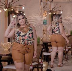 Cropped Plus Size Estampado