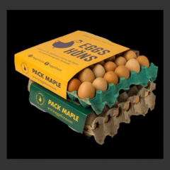Pack 2 Maple Huevos Eggs Höns