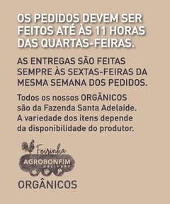 PEDIR ATÉ QUARTA FEIRA - Cesta de Orgânicos - (UNIDADE) - Agrobonfim