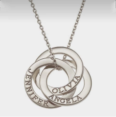 Argollas Rusas Triple Plata 925 - comprar online