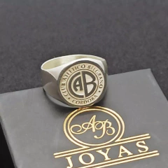 Anillo Belgrano Plata 925 Macizo