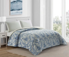 Louis Feraud edredón flannel con corderito Queen