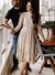 VESTIDO MIDI RENDA DEVORÊ - comprar online