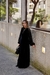Vestido longo veludo decote V - comprar online