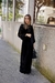 Vestido longo veludo decote V - Tweed