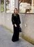 Vestido longo veludo decote V - comprar online