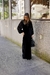 Vestido longo veludo decote V