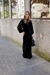 Vestido longo veludo decote V - loja online