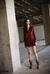 Mini dress veludo texturizado